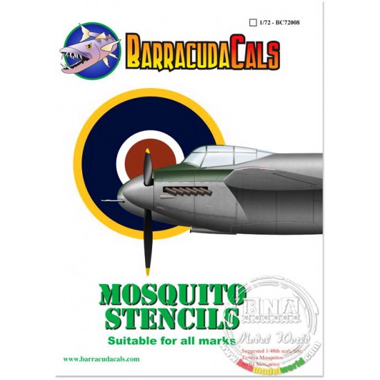 1/72 DH Mosquito Family Stencils