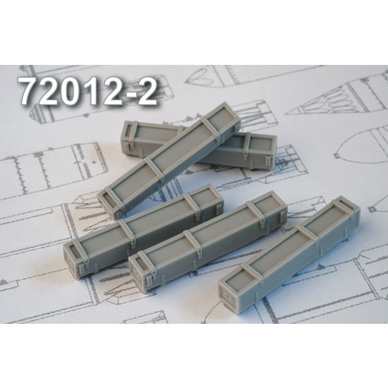 1/72 C-8 80mm Rocket Transport Boxes (5pcs)