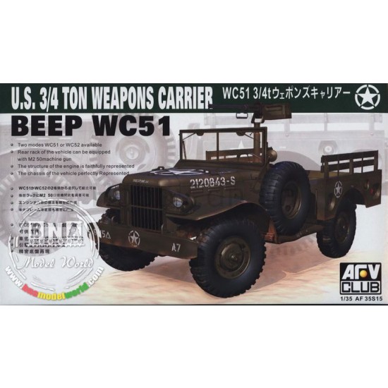 1/35 US Beep WC51 3/4t Weapons Carrier
