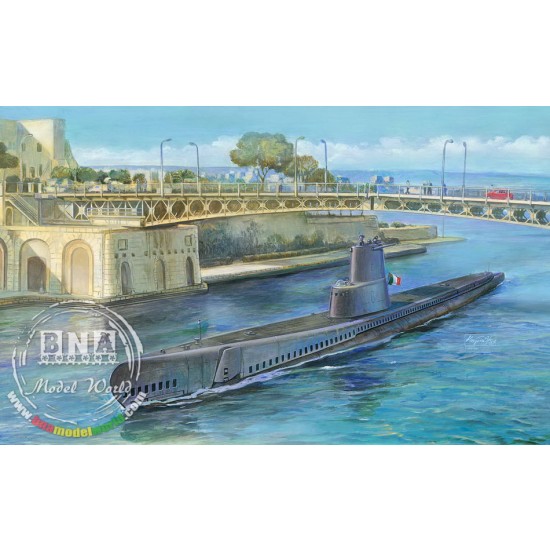 1/350 USN Guppy IB Class Submarine (Italian Navy S S Leonardo Da Vinci)