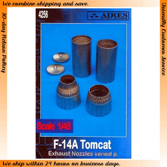 1/48 F-14A Tomcat Exhaust Nozzles - Varied for Hasegawa kit
