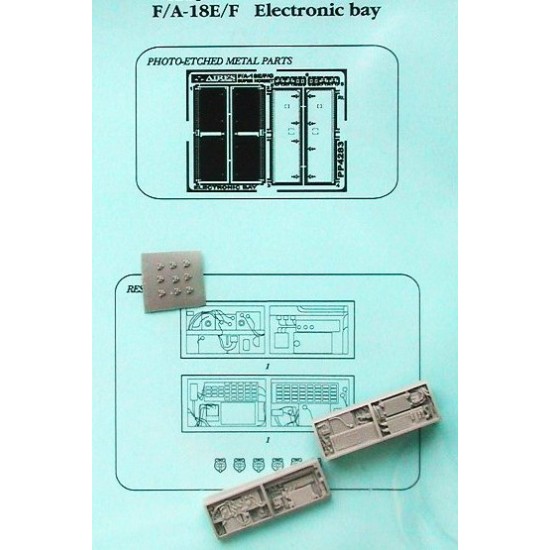 1/48 F/A-18E/F Super Hornet Electronic Bay for Hasegawa kit