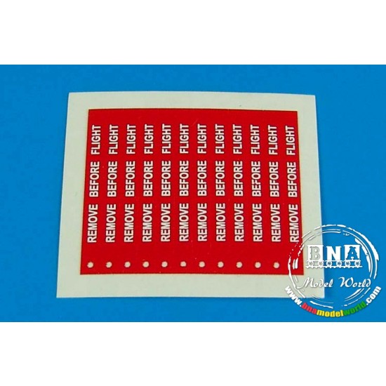 1/32 Remove Before Flight Flags - White Lettering