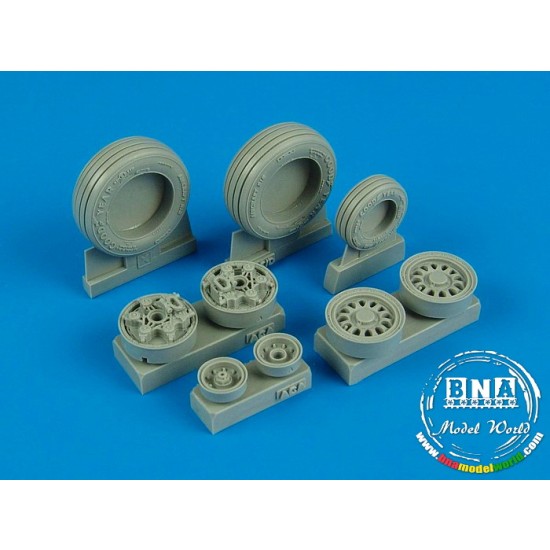 1/32 F-14A Tomcat Weighted Wheels for Tamiya kit