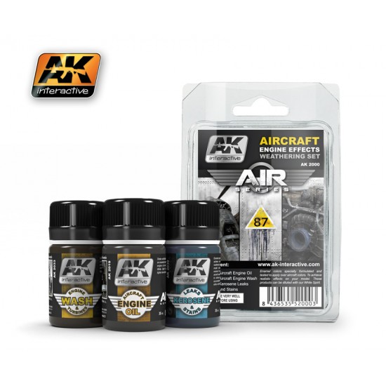 Aircraft Engine Effects Weathering Set (35ml x 3)