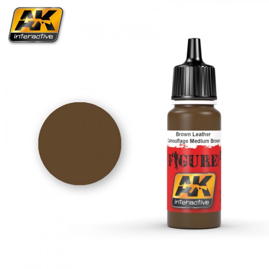 Figure Series Acrylic Paint - Brown Leather / Camouflage Medium Brown (17ml)