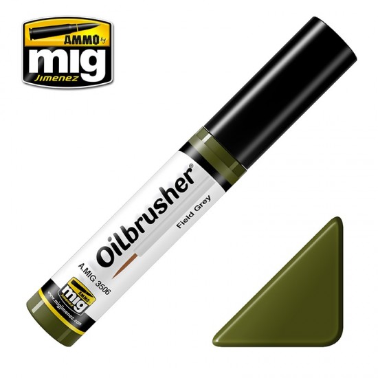Oilbrusher - Field Grey (Oil paint with fine brush applicator)