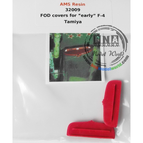 1/32 Red FOD Protection Covers for Tamiya F-4 Early type in Vietnam