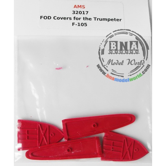 1/32 Red FOD Covers for Trumpeter F-105