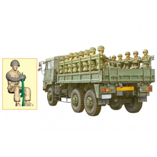 1/72 Japan Ground Self-Defense Force (JGSDF) Type 73 Truck w/20 Infantry Figures