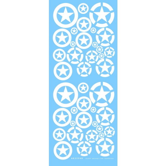 1/35 US Stars in Circles (White) 