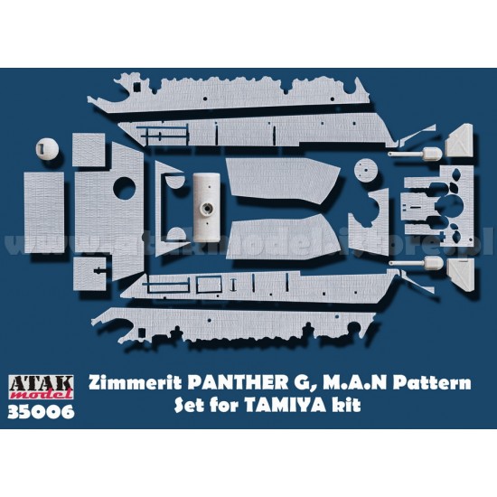 1/35 Zimmerit for SdKfz.171 Panther G (for Tamiya kit)