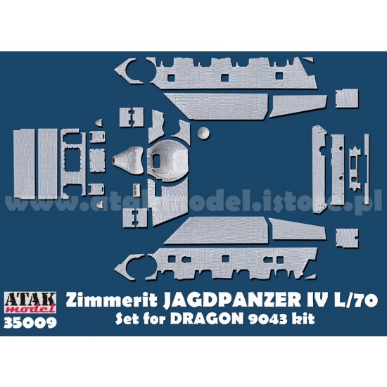 1/35 Zimmerit for SdKfz.162 Jagdpanzer IV L/70 (for DRAGON kit)