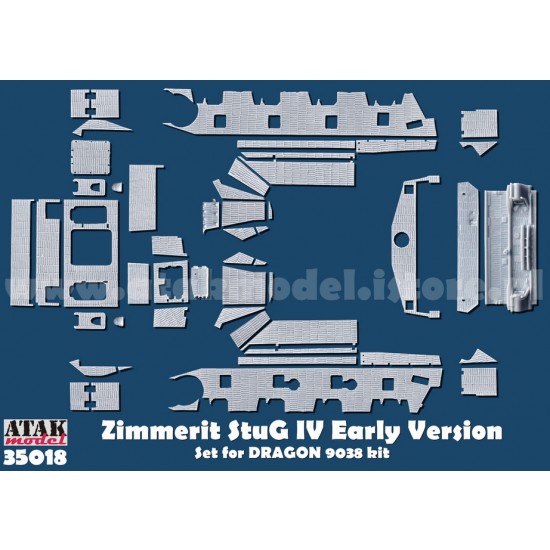 1/35 Zimmerit for SdKfz.163 StuG IV [Early] for DRAGON