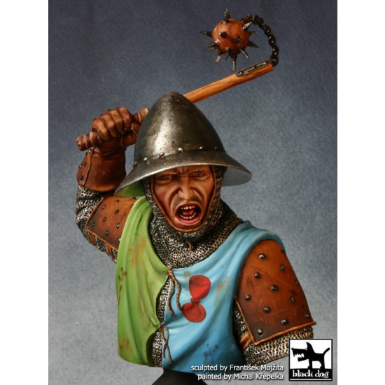 1/10 Medieval Knight w/Spiked Flail 1300-1450 Bust