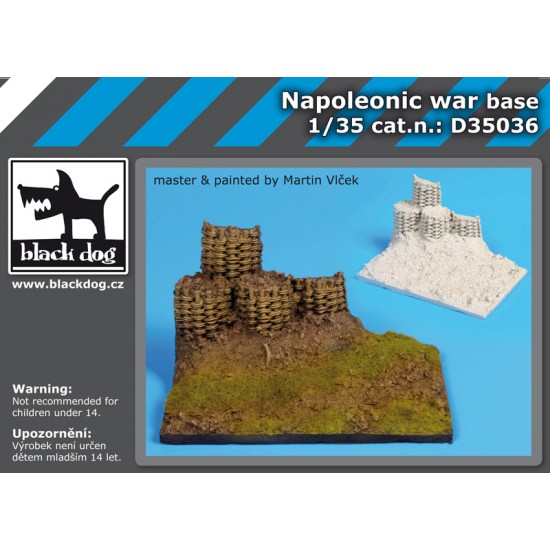 1/35 Napoleonic War Diorama Base (Dimensions: 100 x 65mm)