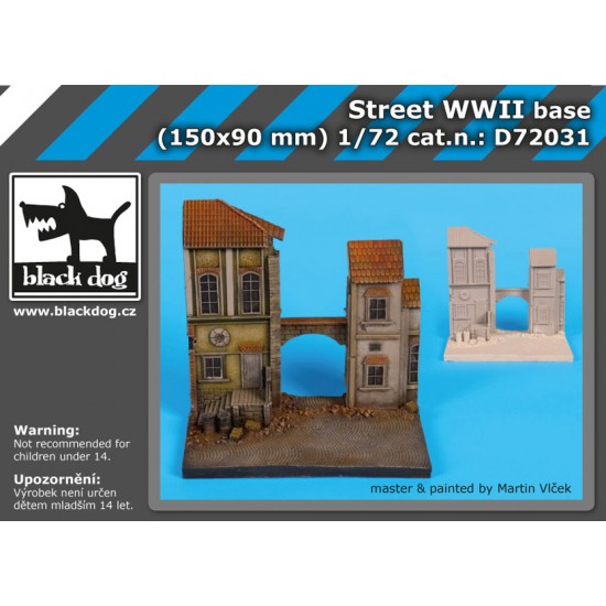 1/72 WWII Street Base (150 x 90mm) 