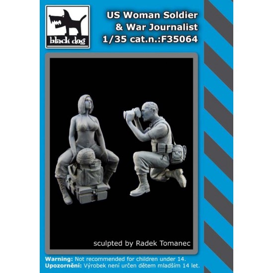 1/35 US Woman Soldier and War Journalist