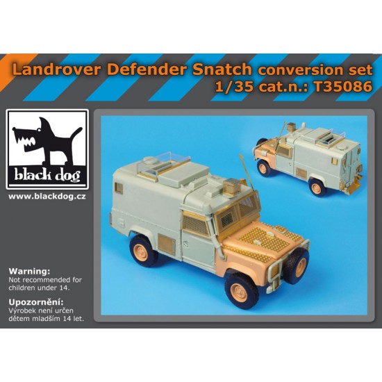 1/35 Land Rover Defender Snatch Protected Patrol Vehicle Conversion set for HobbyBoss kit