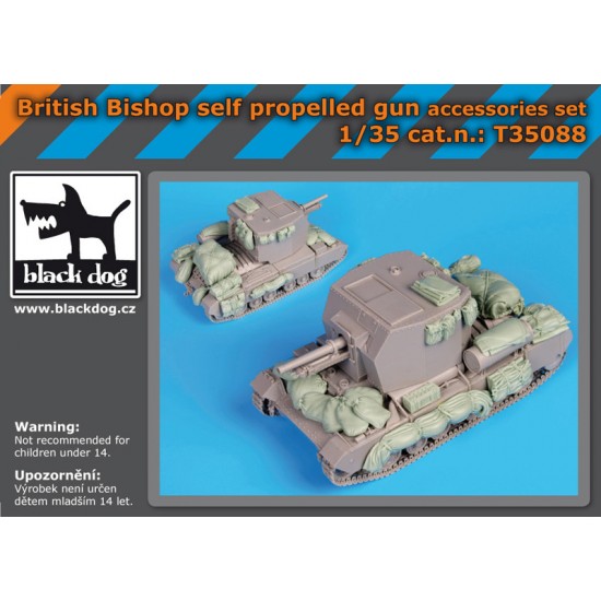 1/35 British Bishop Self-Propelled Artillery Vehicle Accessories set for Bronco kit