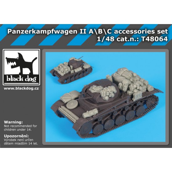 1/48 Panzerkampfwagen II A/B/C Accessories Set