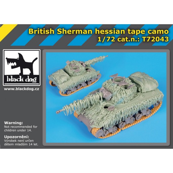 1/72 British Sherman Firefly Hessian Tape Camo Net Accessories Set for Dragon kit