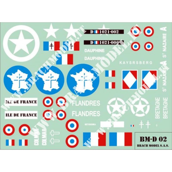 1/35 German Vehicles in French Service 1944/1945 Decals