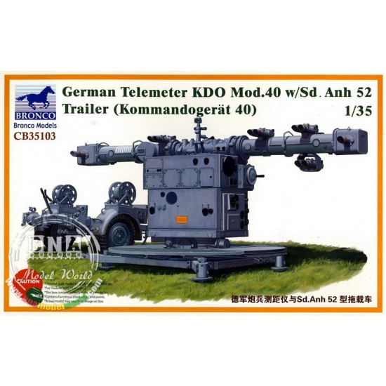 1/35 German Telemeter KDO Mod.40 w/Sd.Anh 52 Trailer (Kommandogerat 40) 
