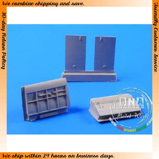 1/48 De Havilland Mosquito Wing Mounted Coolers for Tamiya kit