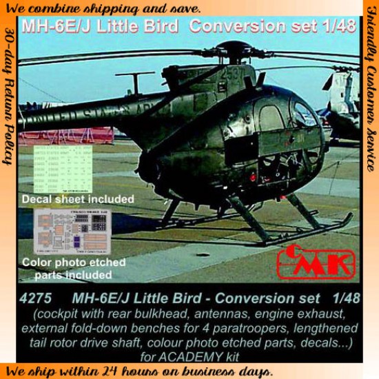 1/48 Modern US MH-6E/J Little Bird Conversion Set for Academy kit