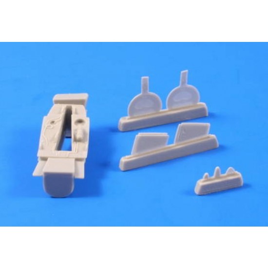1/48 Bell P-39D/K/M/N/Q Airacobra Front & Main Wheel Bays Covers Set for Hasegawa kit 