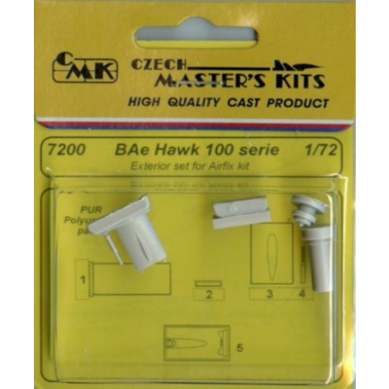 1/72 BAe Hawk 100 Series Exterior Detail-up Set for Airfix kit