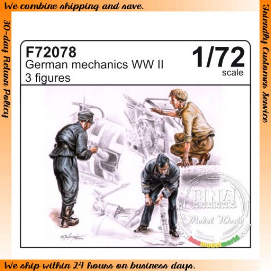 1/72 German Mechanics (3 Figures)
