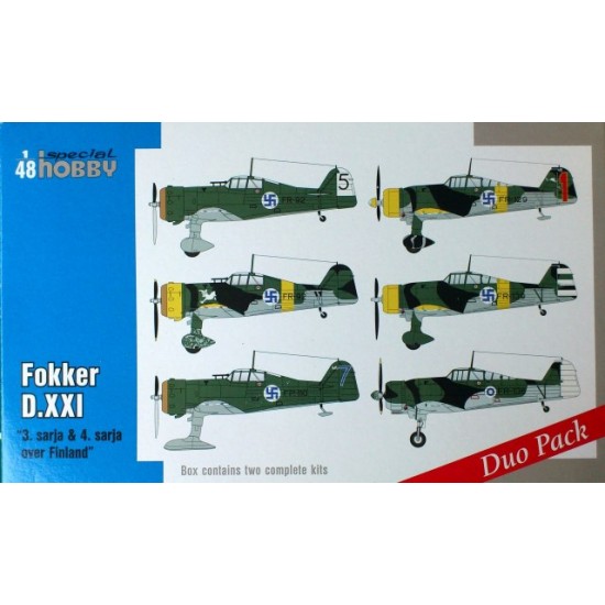 1/48 Fokker D.XXI Duo Pack Finland