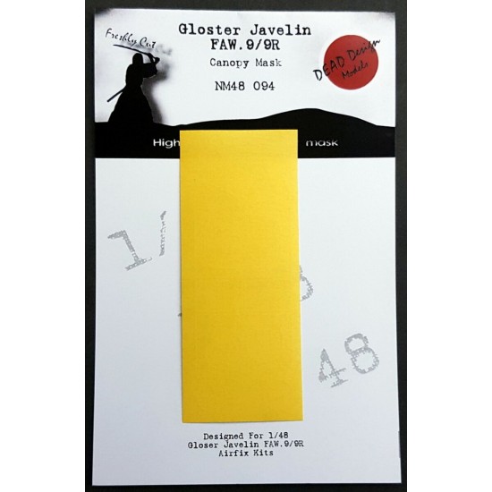 1/48 Gloster Javelin Canopy Masking for Airfix kits