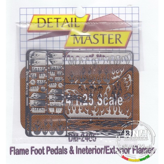 1/24 Flame Foot Pedals & Flames