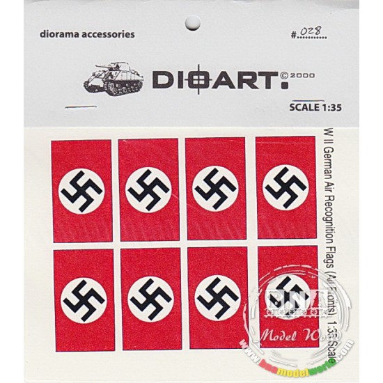 1/35 WWII German Air-Recognition (Swastika) Flags