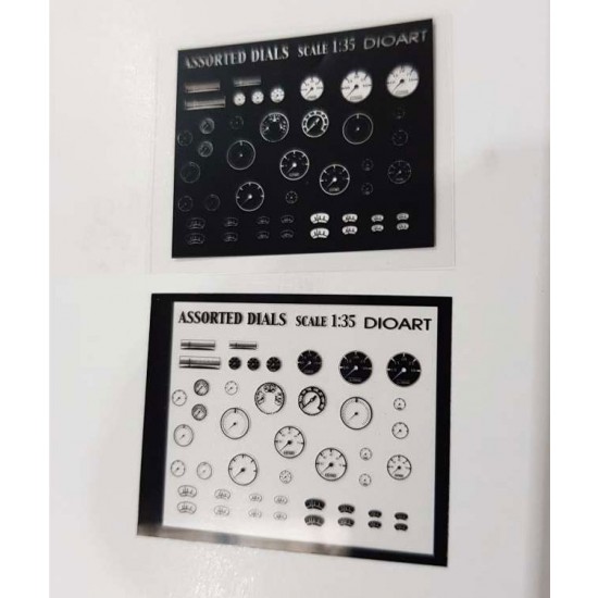1/35 All Periods - Assorted Gauges/Dials for Vehicles and Radios (Clear Film)
