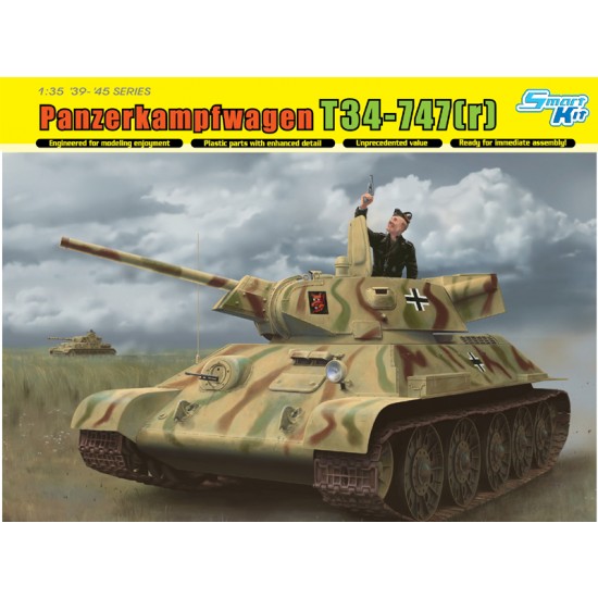 1/35 WWII Panzerkampfwagen T-34-747(r) STZ Mod 1942 [Smart Kit]