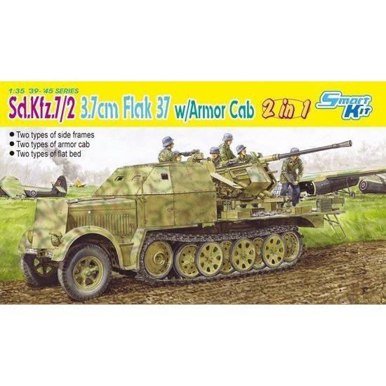 1/35 SdKfz.7/2 3.7cm Flakvierling 37 w/Armour Cab (2 in 1)
