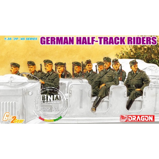 1/35 German Half-Track Riders (10 Figures)