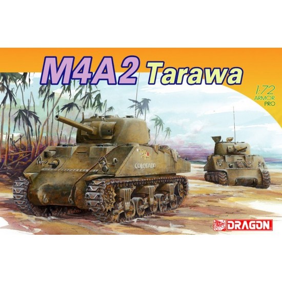 1/72 Sherman M4A2 75mm,Tarawa USMC PTO