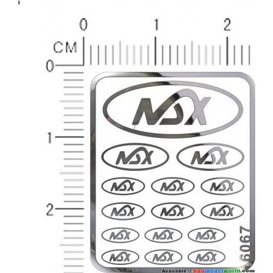NSX Metal Logo Stickers Vol.2 for 1/12, 1/18, 1/20, 1/24, 1/43 Scales