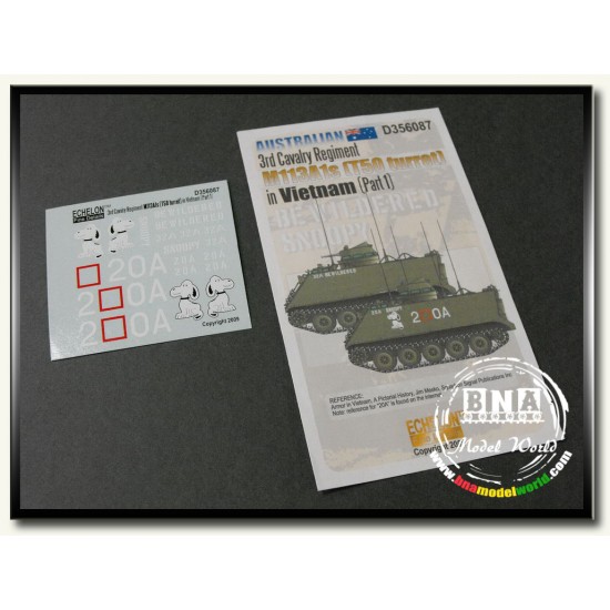 Decals for 1/35 RAAC 3rd Cavalry Regiment M113A1s in Vietnam (Part 1)