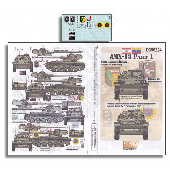 1/35 AMX-13 Decals Part 1