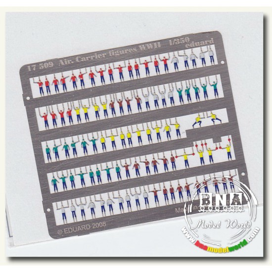 Colour Photoetch for 1/350 WWII Aircraft Carrier Figures