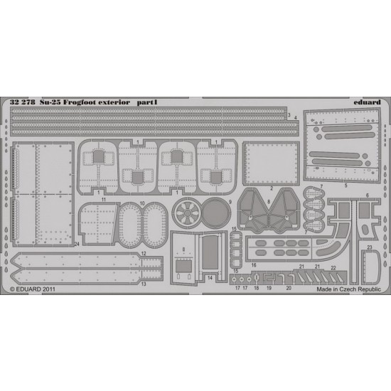 1/32 Sukhoi Su-25 Frogfoot Exterior Detail Set for Trumpeter kit