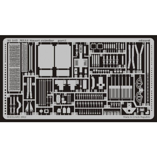 Photoetch for 1/35 M3A1 Stuart Exterior for Academy kit