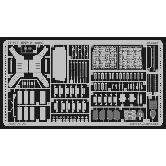 Photoetch for 1/35 Russian BMP-2 for Zvezda kit