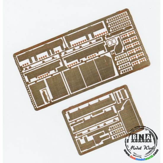 Photo-etched parts for 1/35 M1127 Stryker Additional Armour for Trumpeter kit